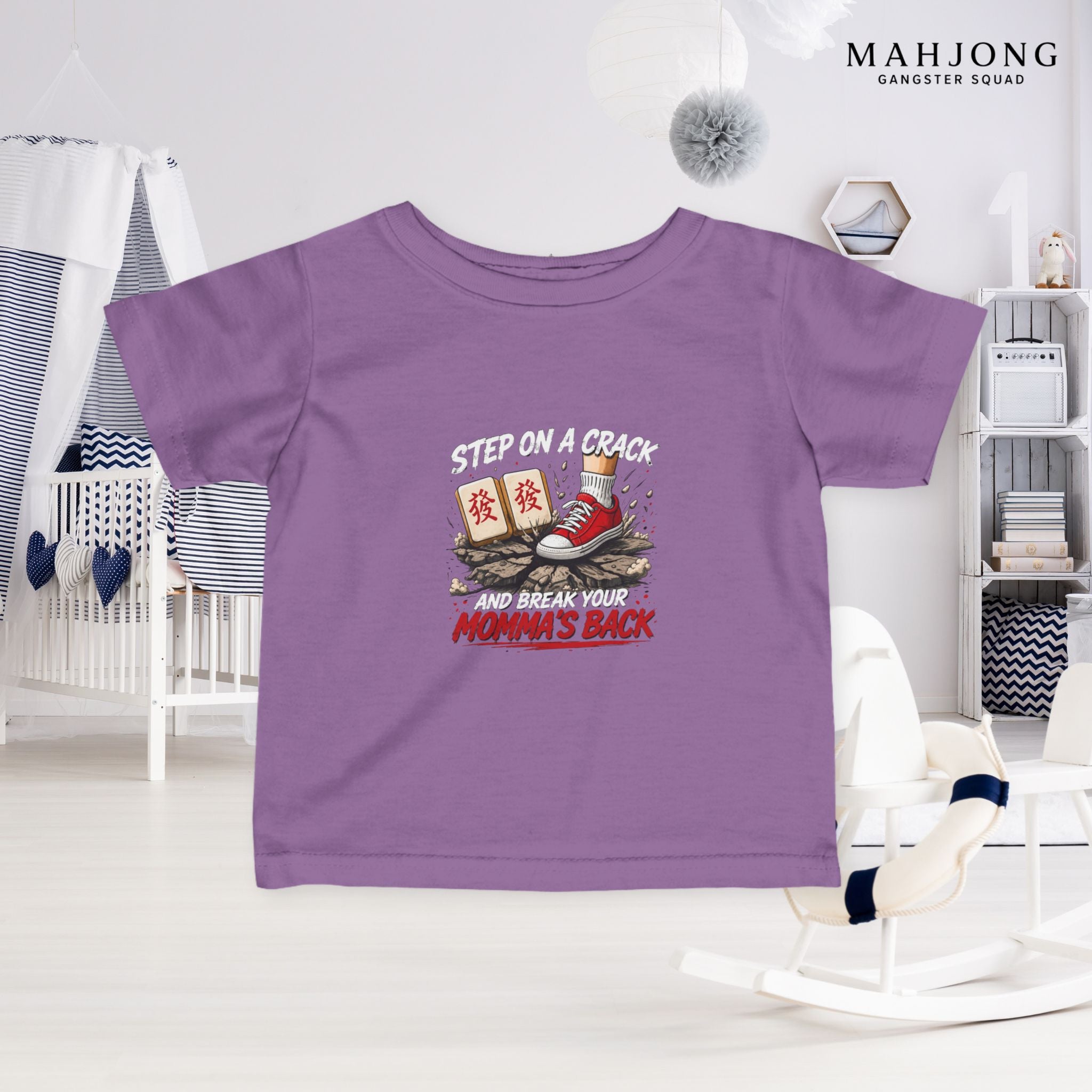 Mahjong Gangster Squad — ''Step on a Crack" Infant Tee