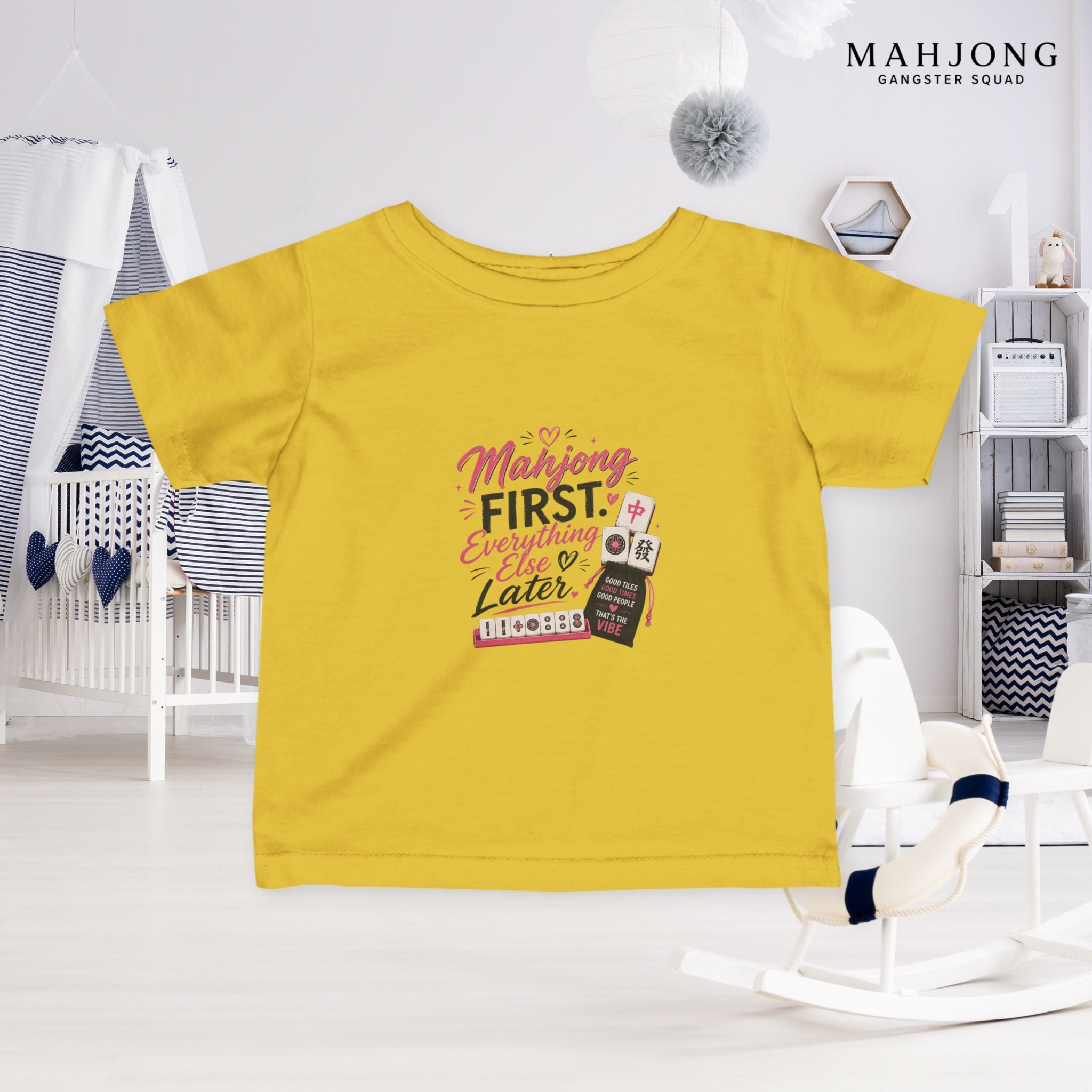 Mahjong Gangster Squad — ''Mahjong First" Infant Tee