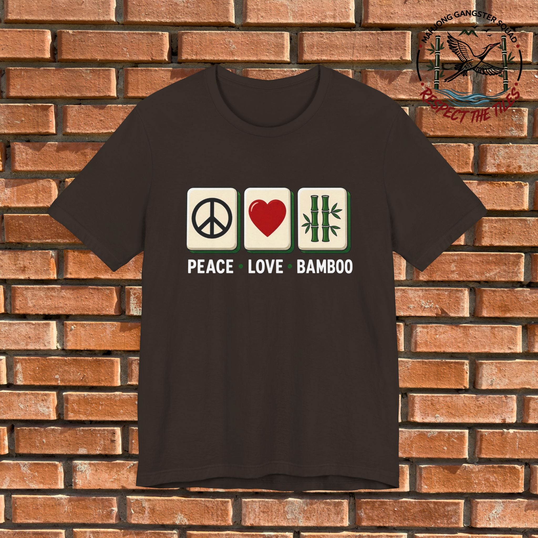 Mahjong Gangster Squad - "Peace • Love • Bamboo" Graphic Tee