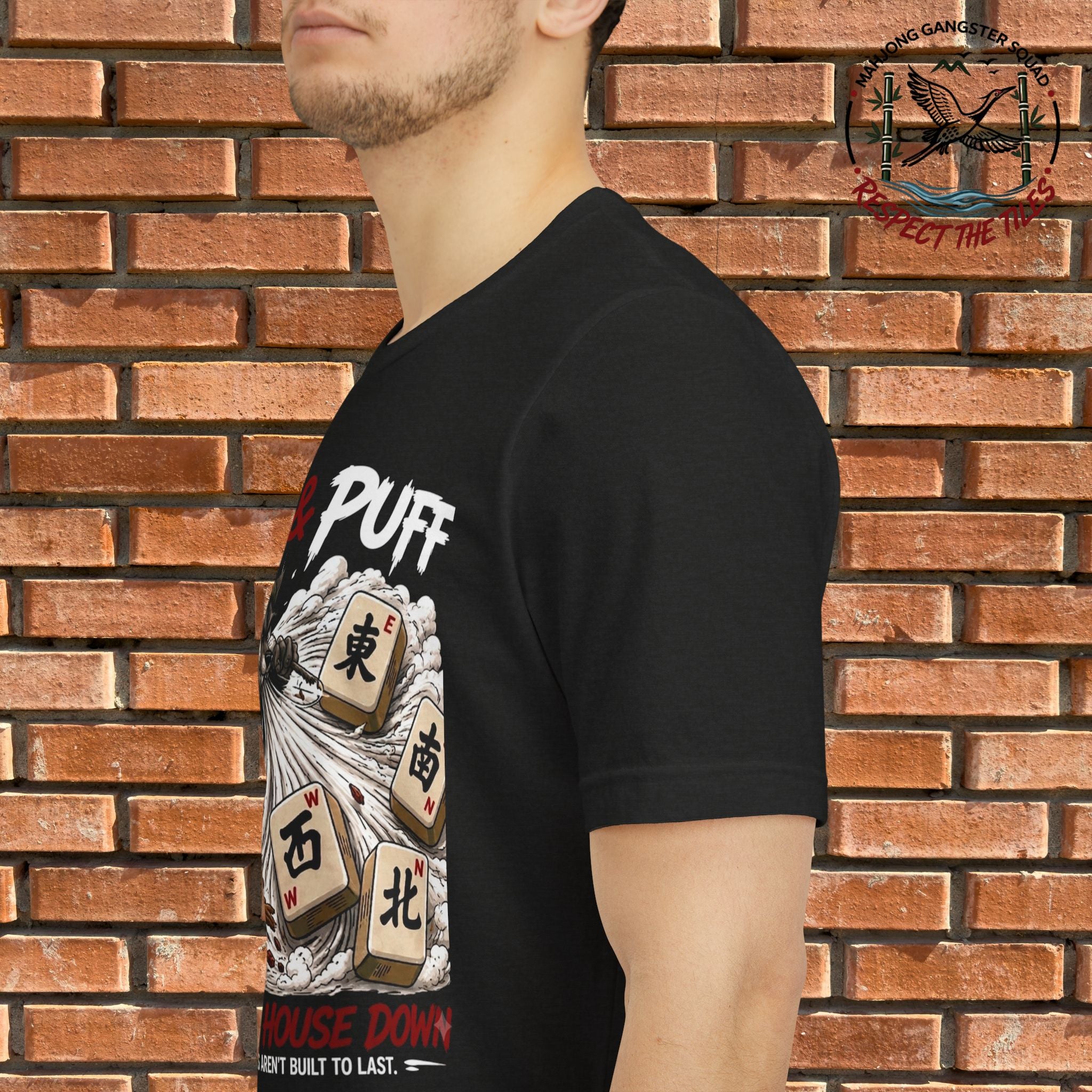 Mahjong Gangster Squad - "Blow the House Down" Graphic Tee