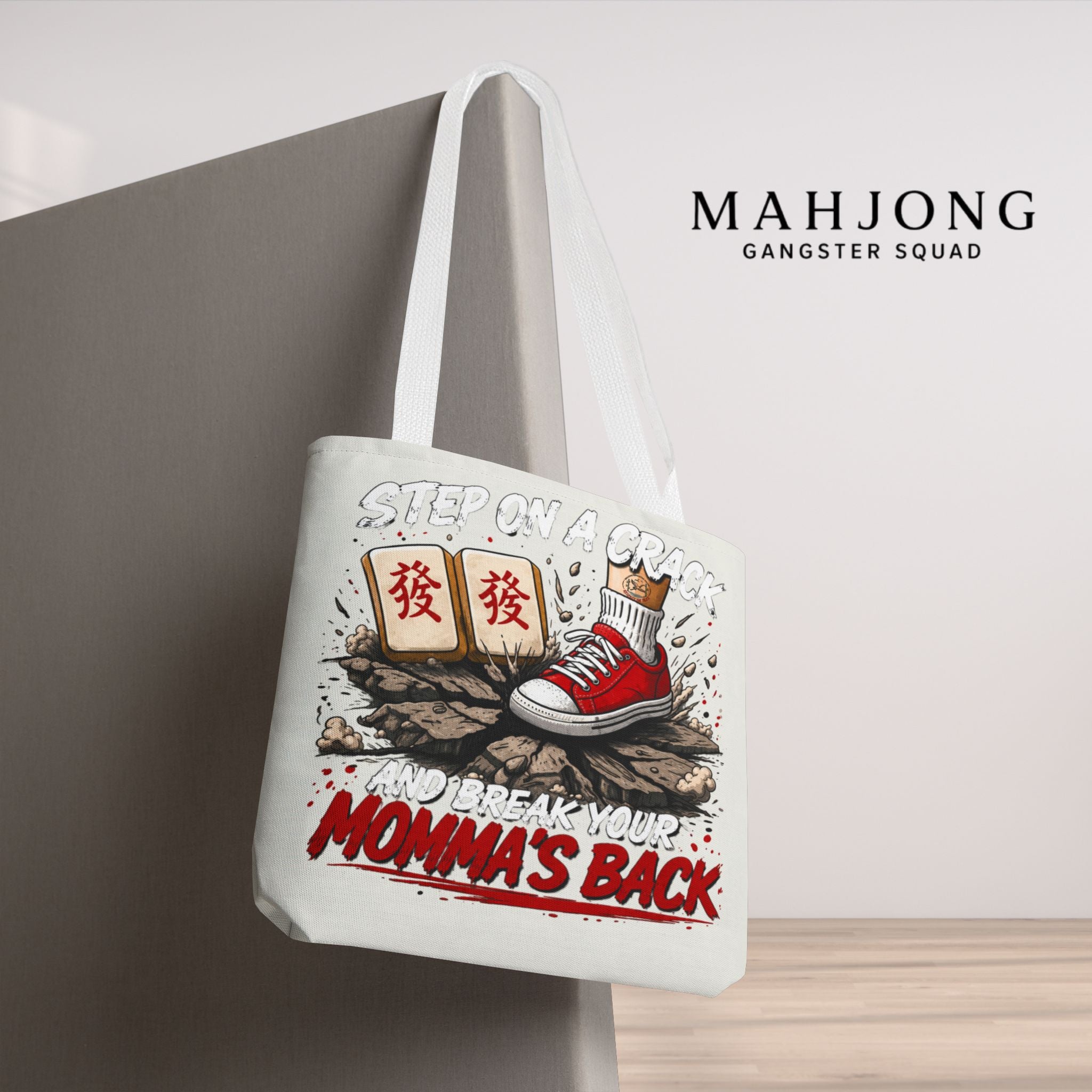 MahJong Gangster Squad - "Step on a Crack" Tote Bag