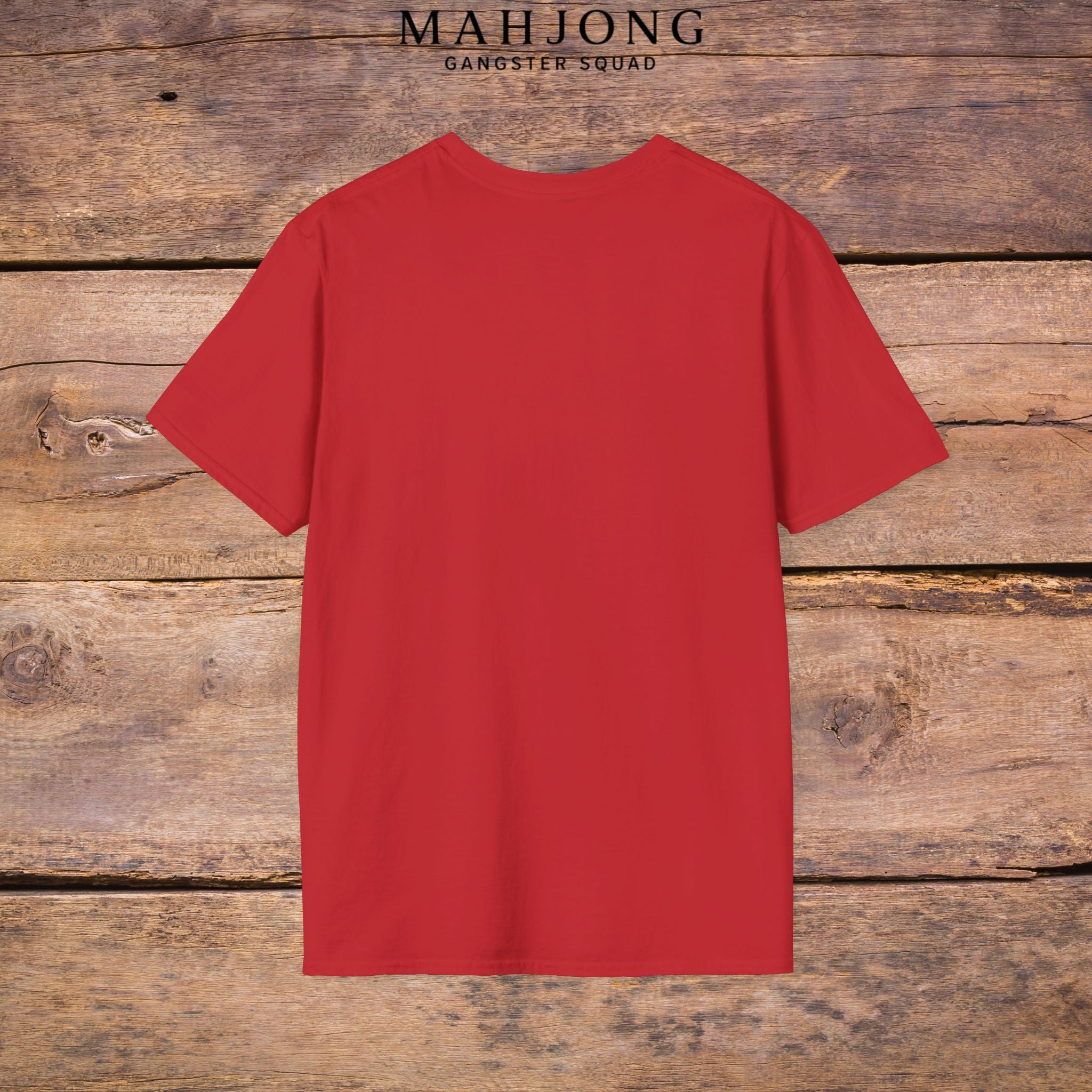 Mahjong Gangster Squad T-Shirt — "Respect the Tiles: Crane" Casual Tee