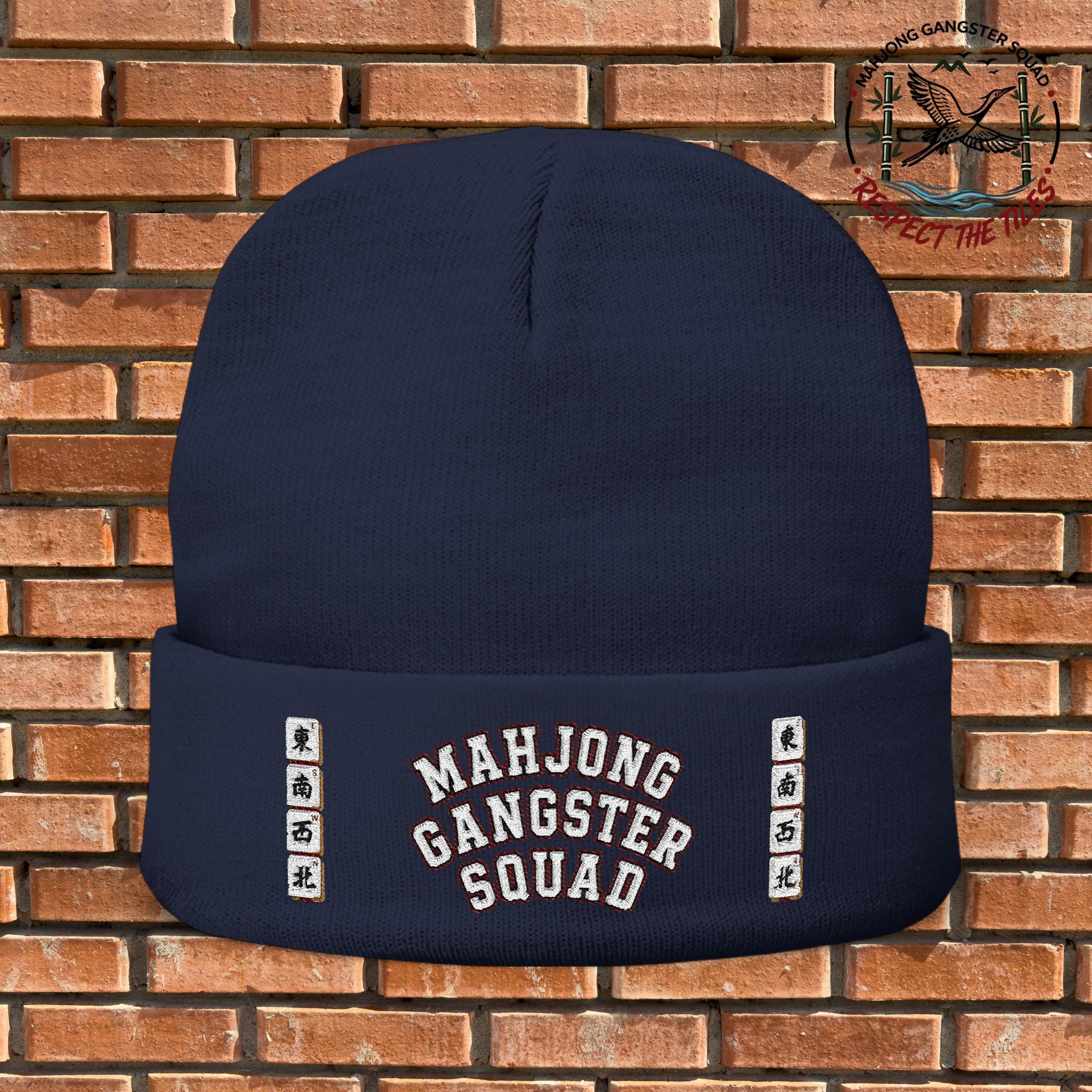 Mahjong Gangster Squad — "MGS w/Winds" Embroidered Beanie
