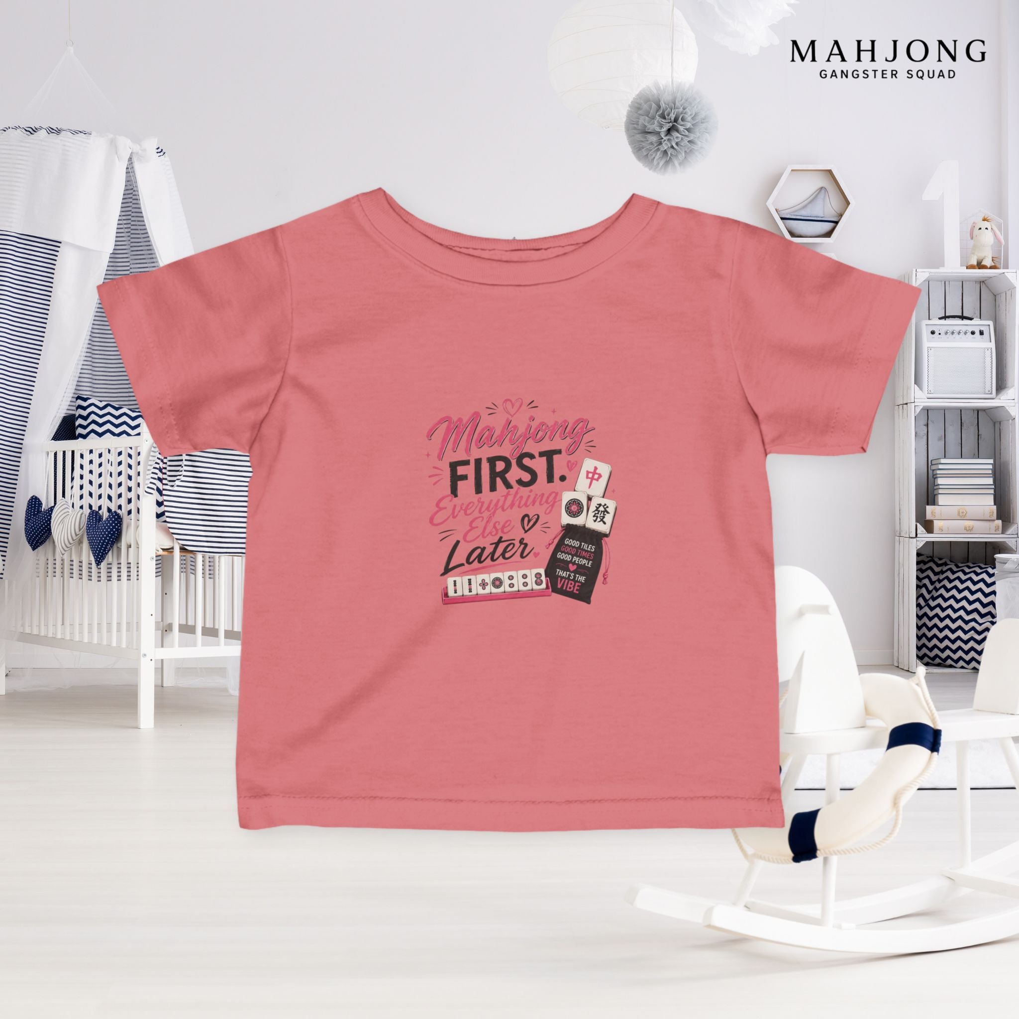 Mahjong Gangster Squad — ''Mahjong First" Infant Tee