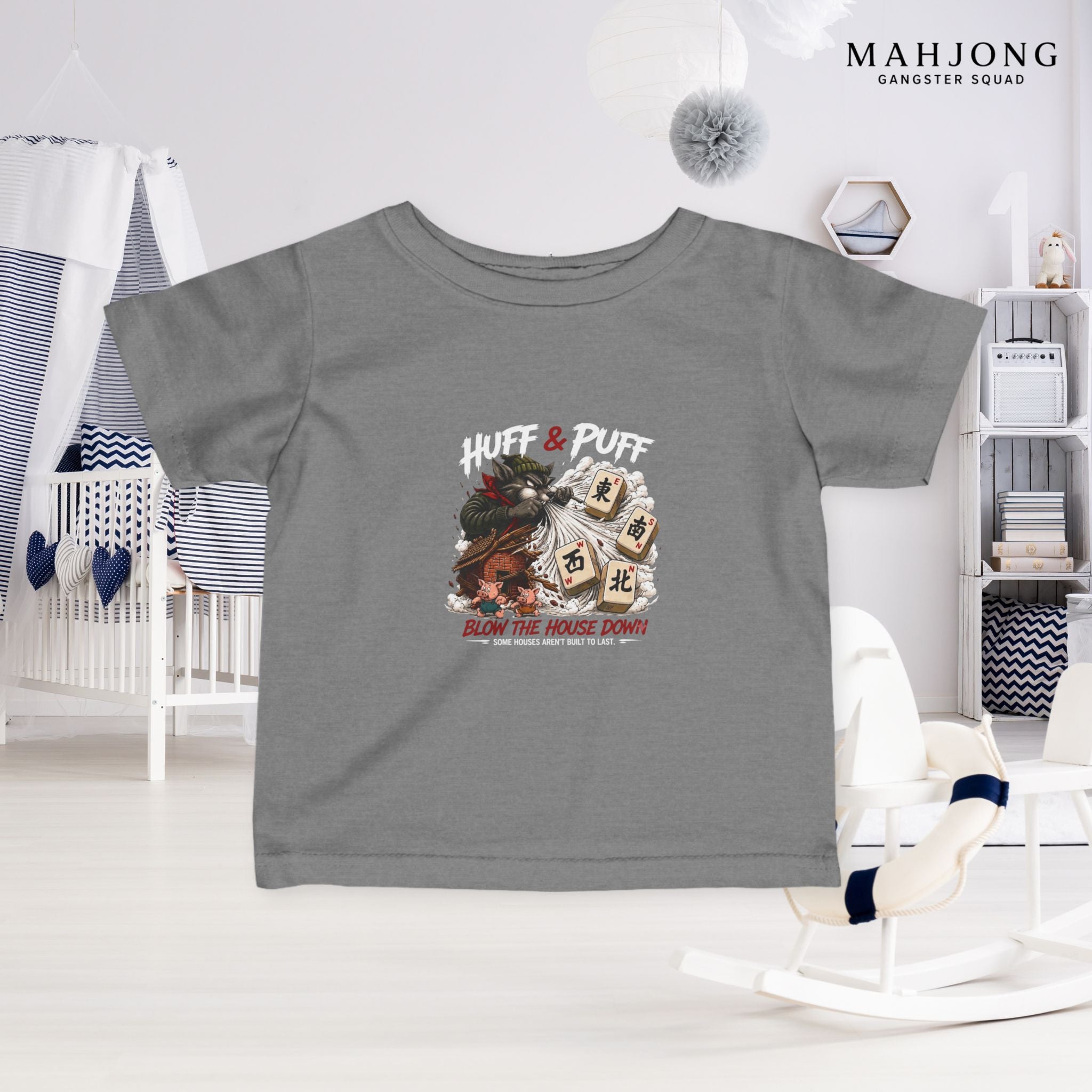 Mahjong Gangster Squad — ''Blow the House Down" Infant Tee