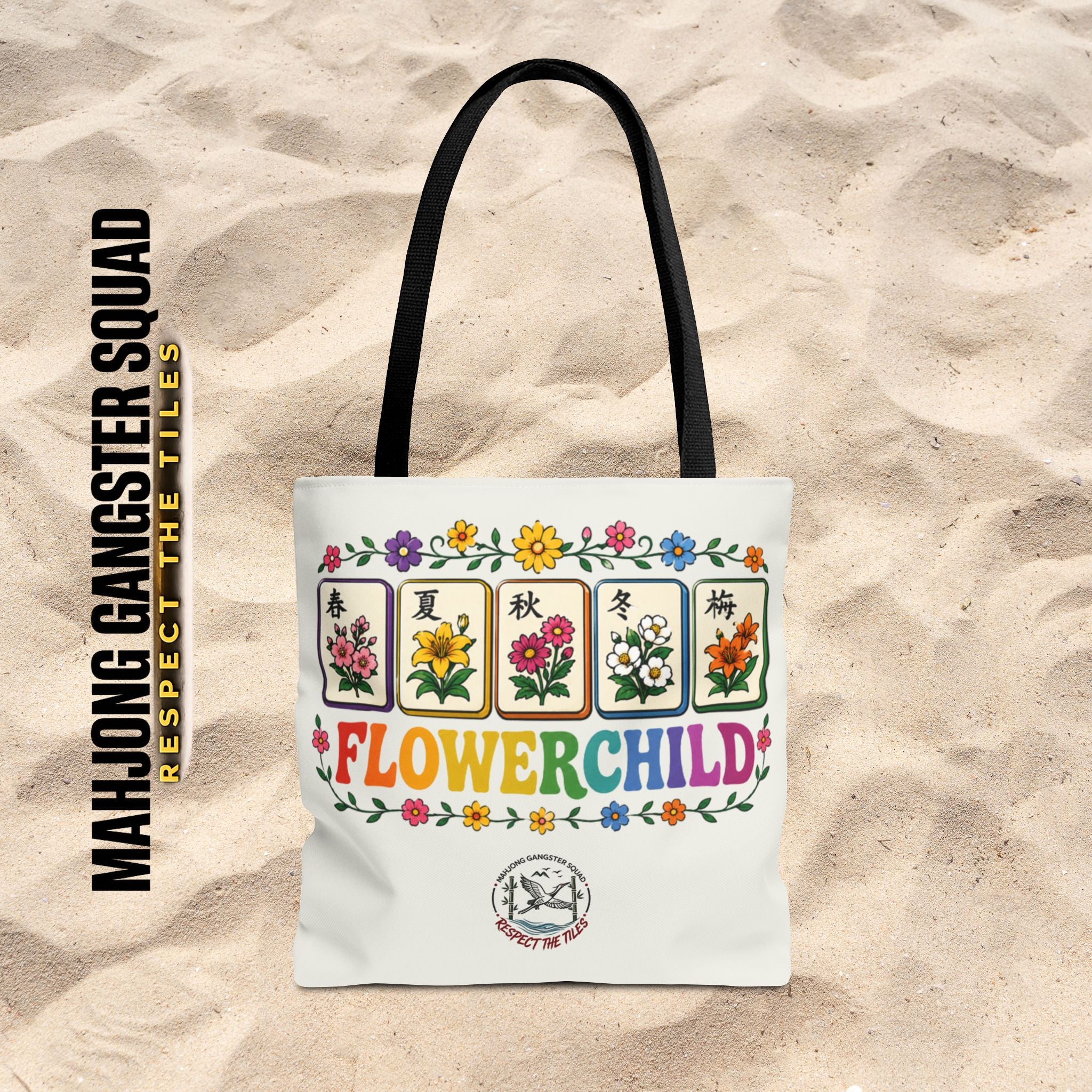 MahJong Gangster Squad - "Flower Child" Tote Bag