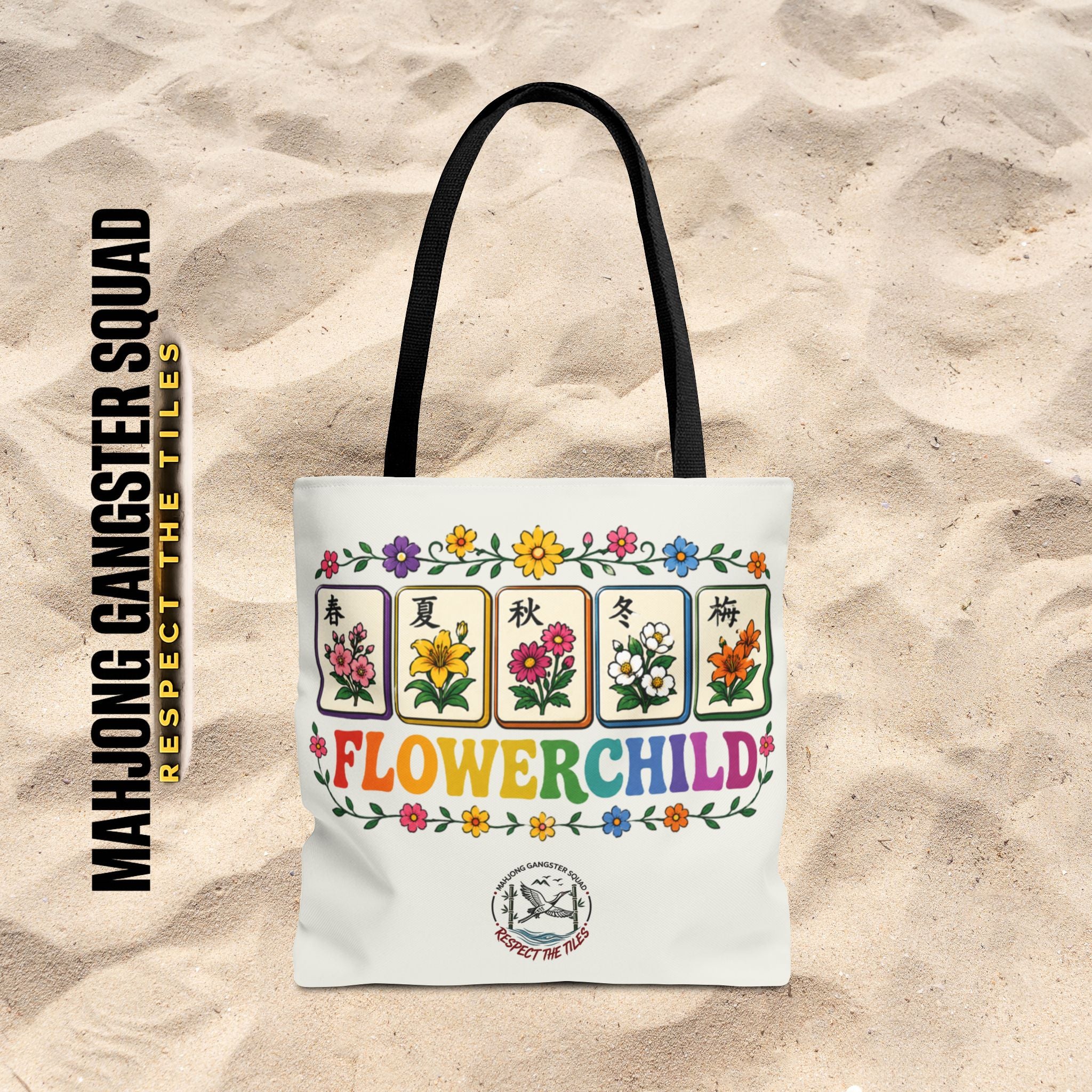 MahJong Gangster Squad - "Flower Child" Tote Bag