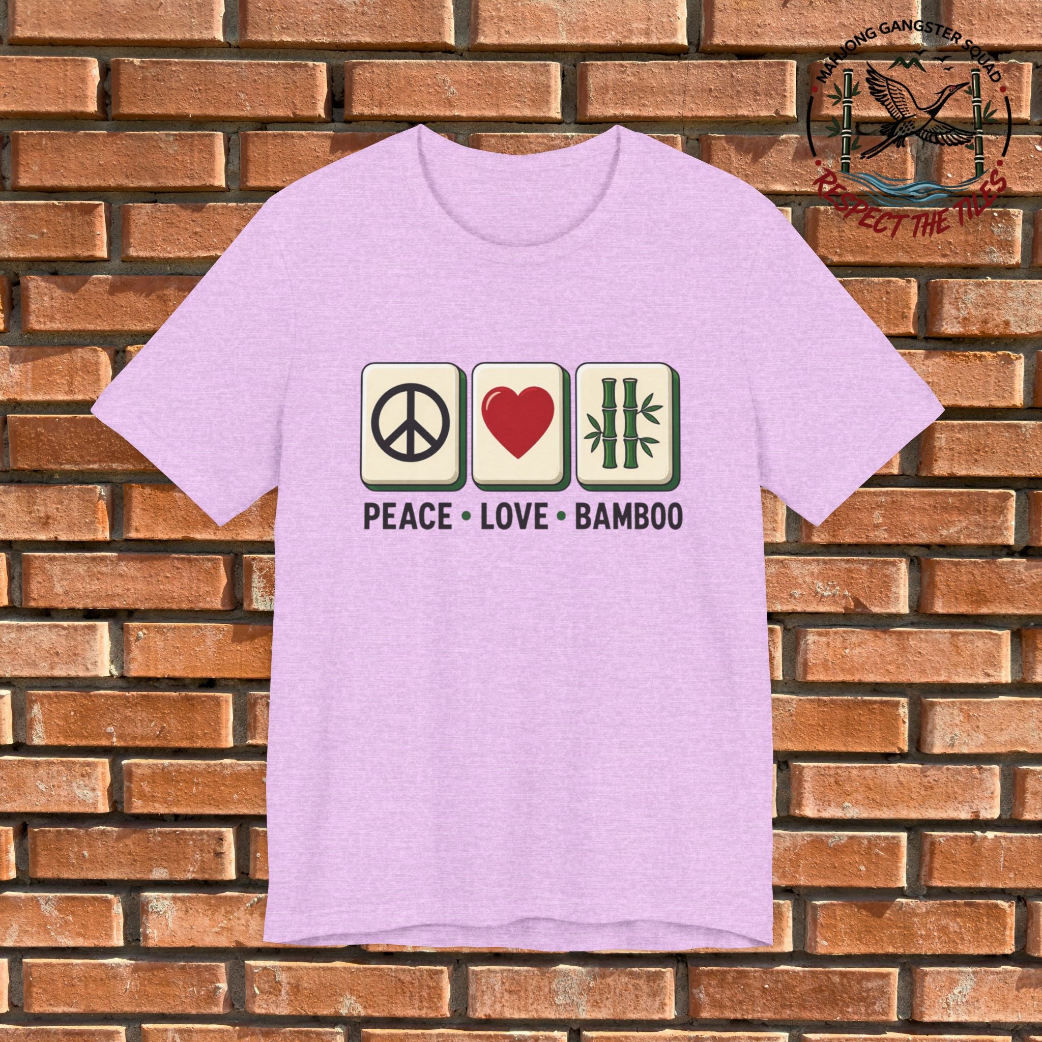 Mahjong Gangster Squad - "Peace • Love • Bamboo" Graphic Tee