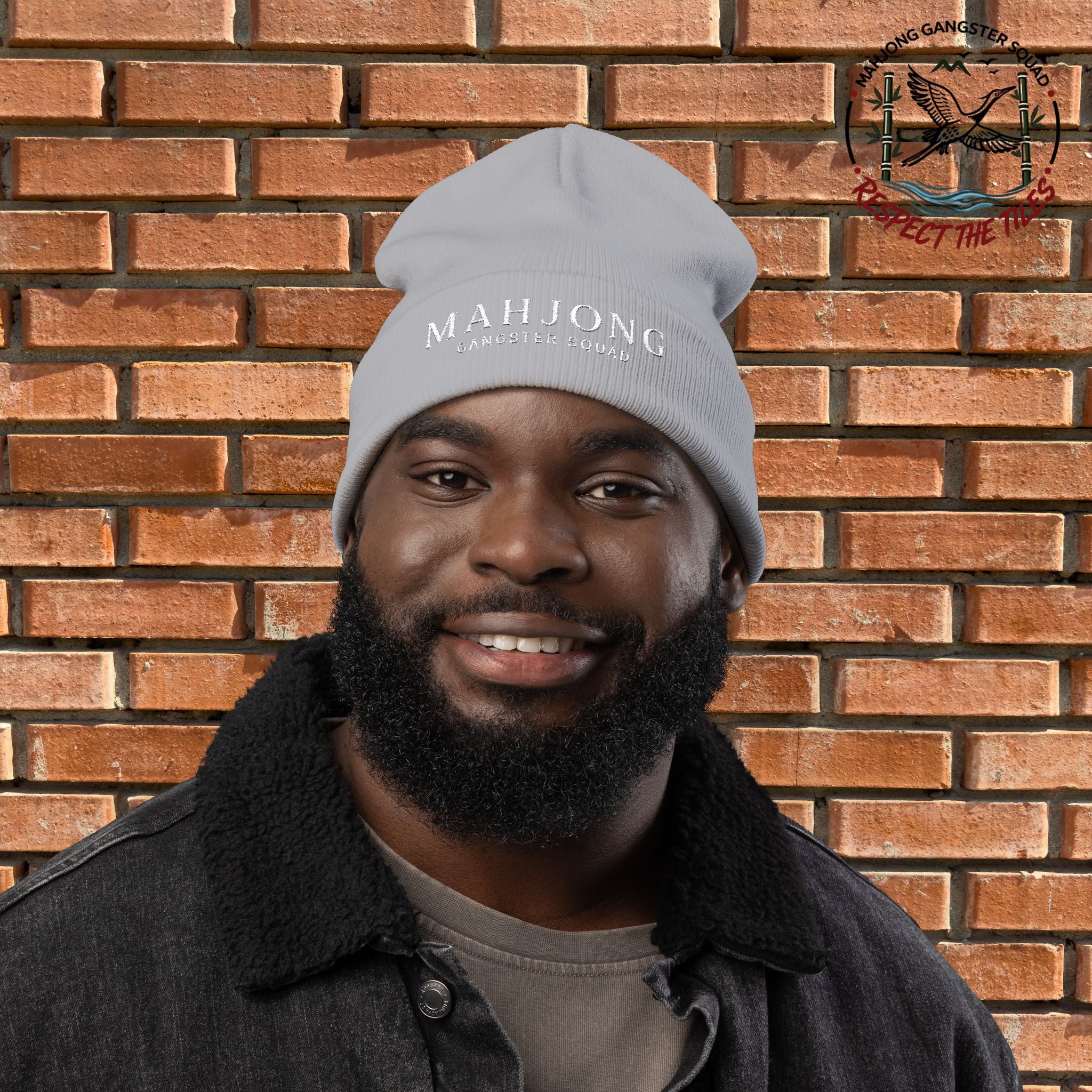 Mahjong Gangster Squad — "Elegant" Embroidered Beanie