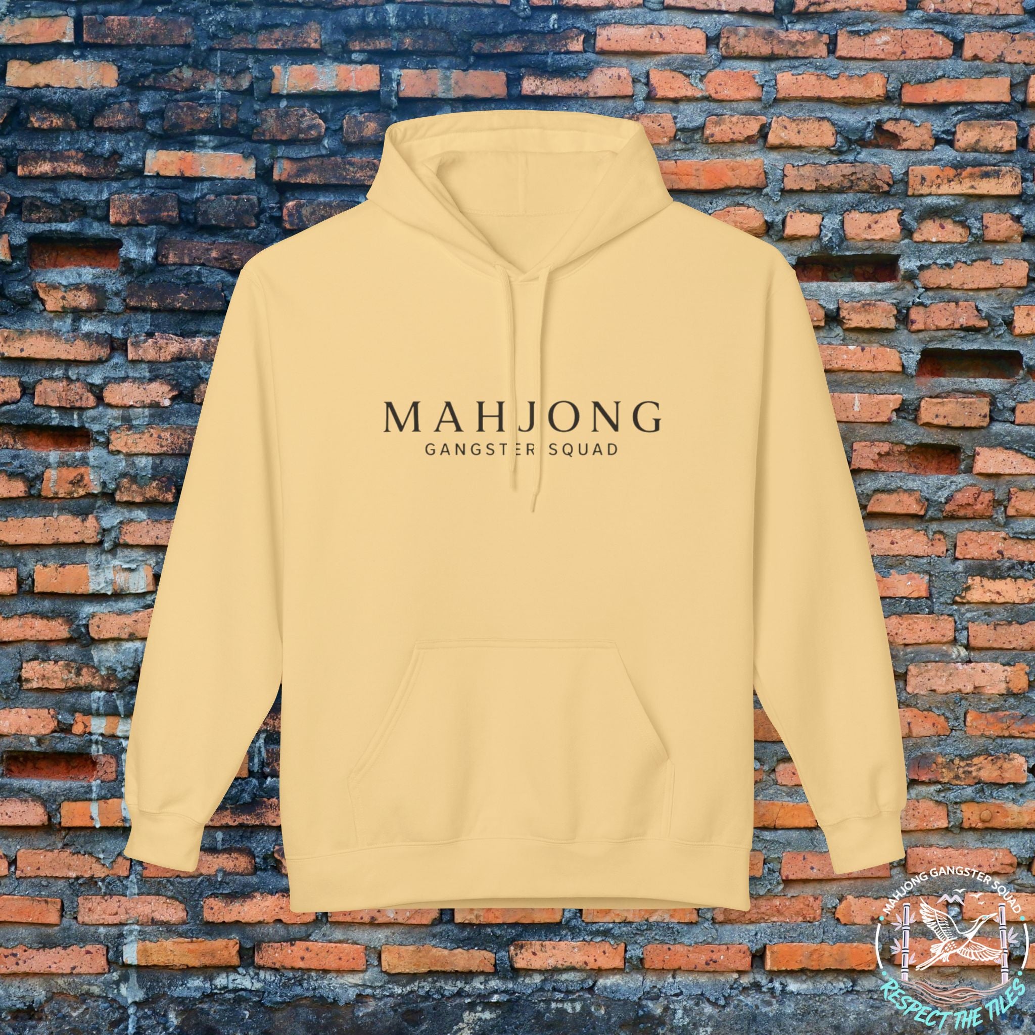 Mahjong Gangster Squad Hoodie — Elegant Logo