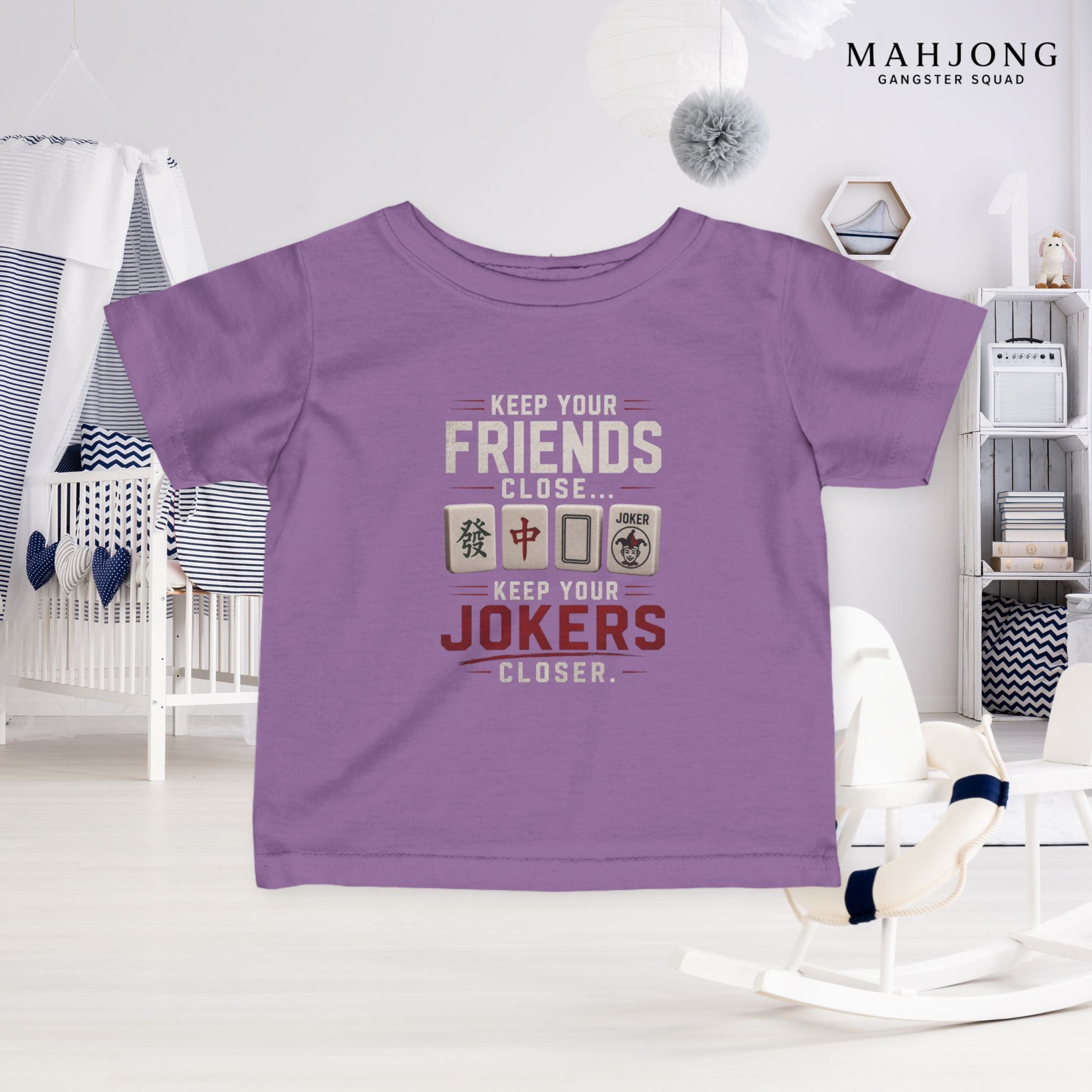 Mahjong Gangster Squad — ''Friends Close" Infant Tee