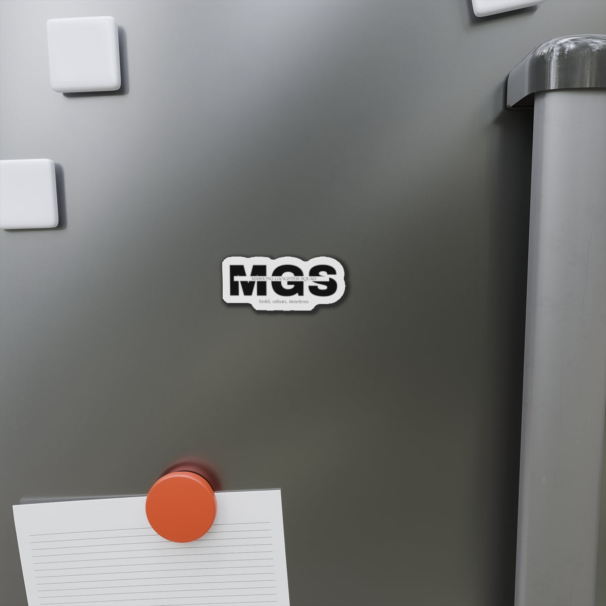 Mahjong Gangster Squad— "MGS"  Die-Cut Magnet