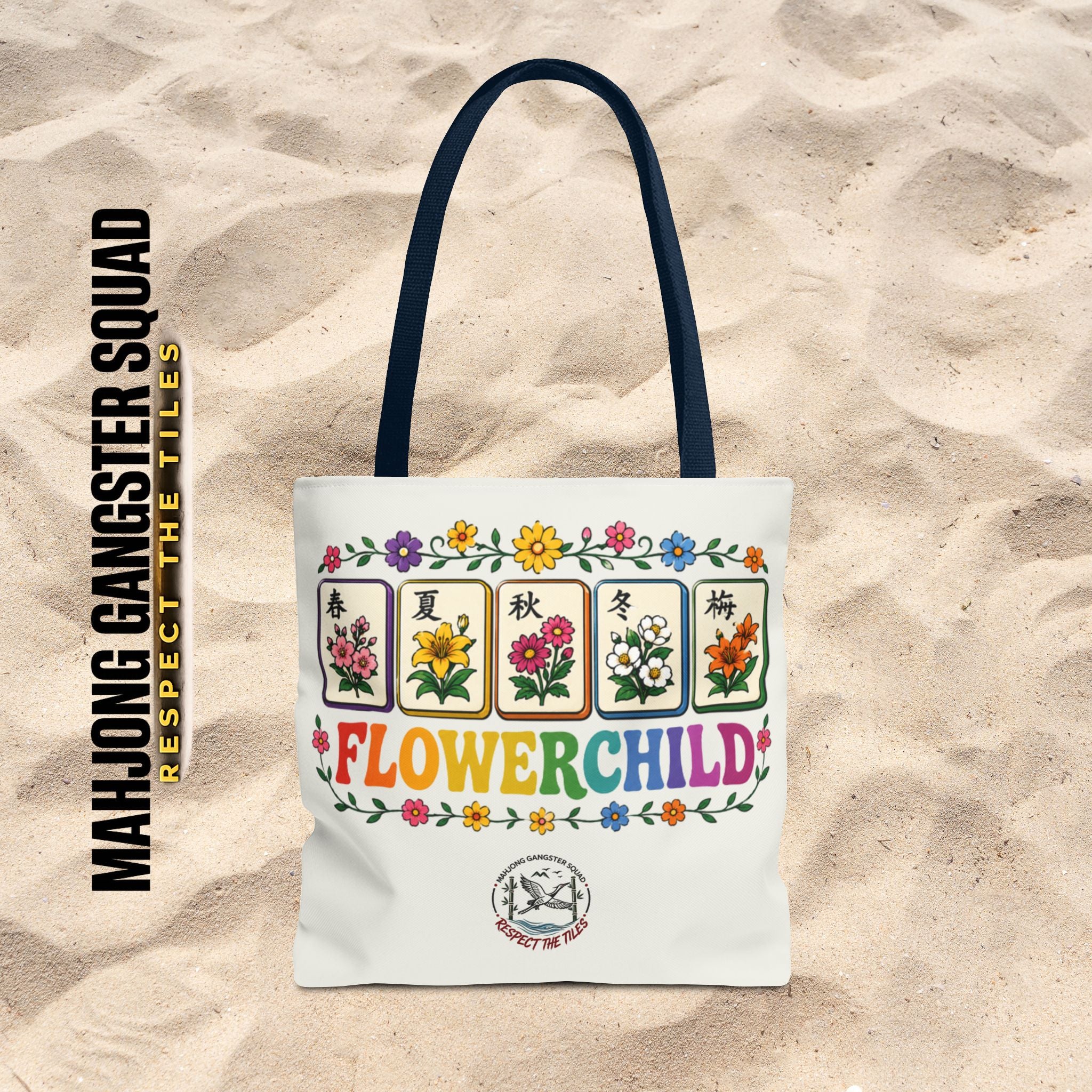 MahJong Gangster Squad - "Flower Child" Tote Bag