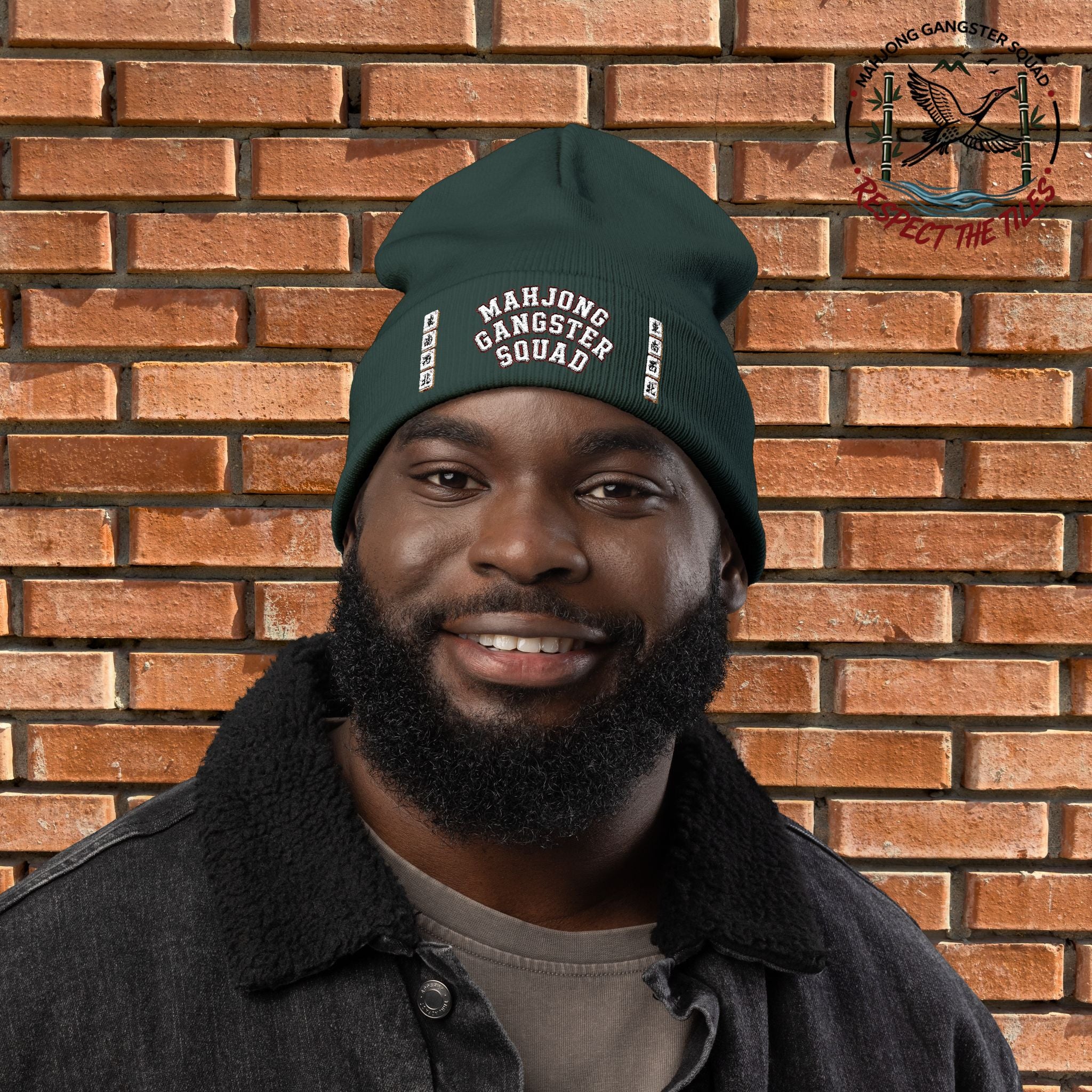 Mahjong Gangster Squad — "MGS w/Winds" Embroidered Beanie