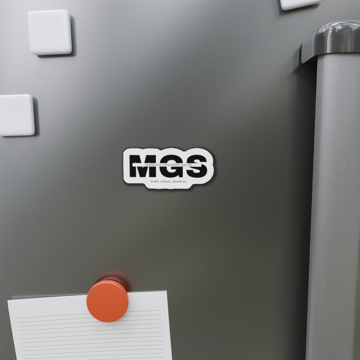 Mahjong Gangster Squad— "MGS"  Die-Cut Magnet