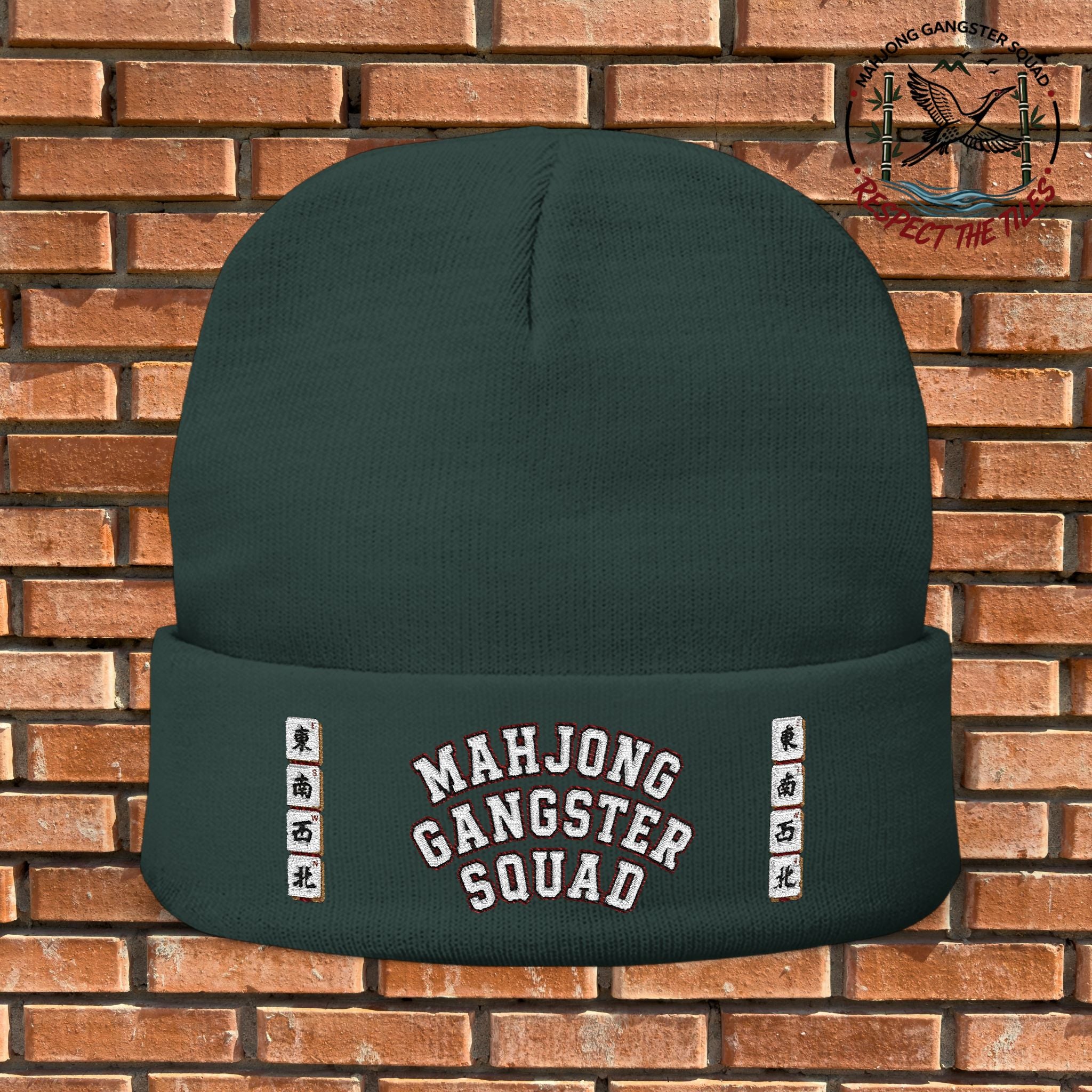 Mahjong Gangster Squad — "MGS w/Winds" Embroidered Beanie