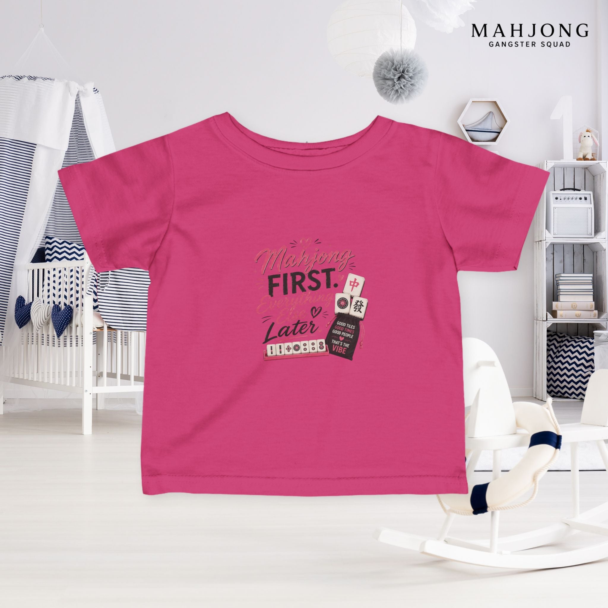 Mahjong Gangster Squad — ''Mahjong First" Infant Tee